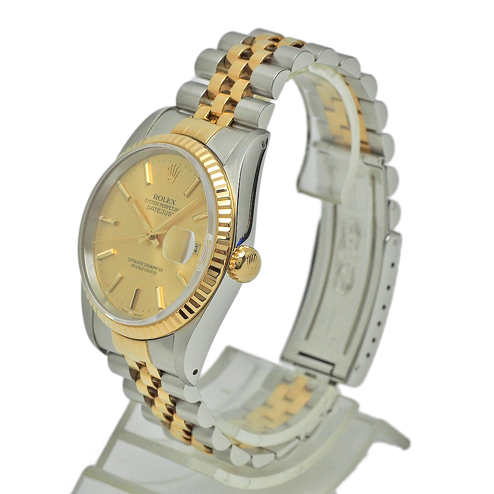 ロレックス ROLEX デイトジャスト コンビ 16233 自動巻き 腕時計 SS/18K シルバー/ゴールド