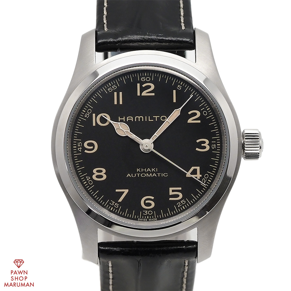 ハミルトン HAMILTON 腕時計 メンズ H70605731 カーキ フィールド マーフ オート KHAKI FIELD 自動巻き（H-10/手巻き付） ブラックxブラック アナログ表示
