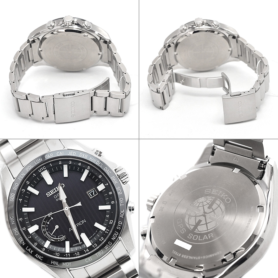 セイコー SEIKO アストロンGPS SBXB161 SS/セラミック ソーラー メンズ 腕時計