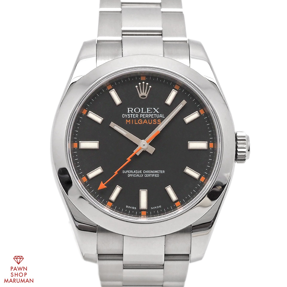 ロレックス ROLEX ミルガウス V番 116400 SS 自動巻き メンズ 腕時計