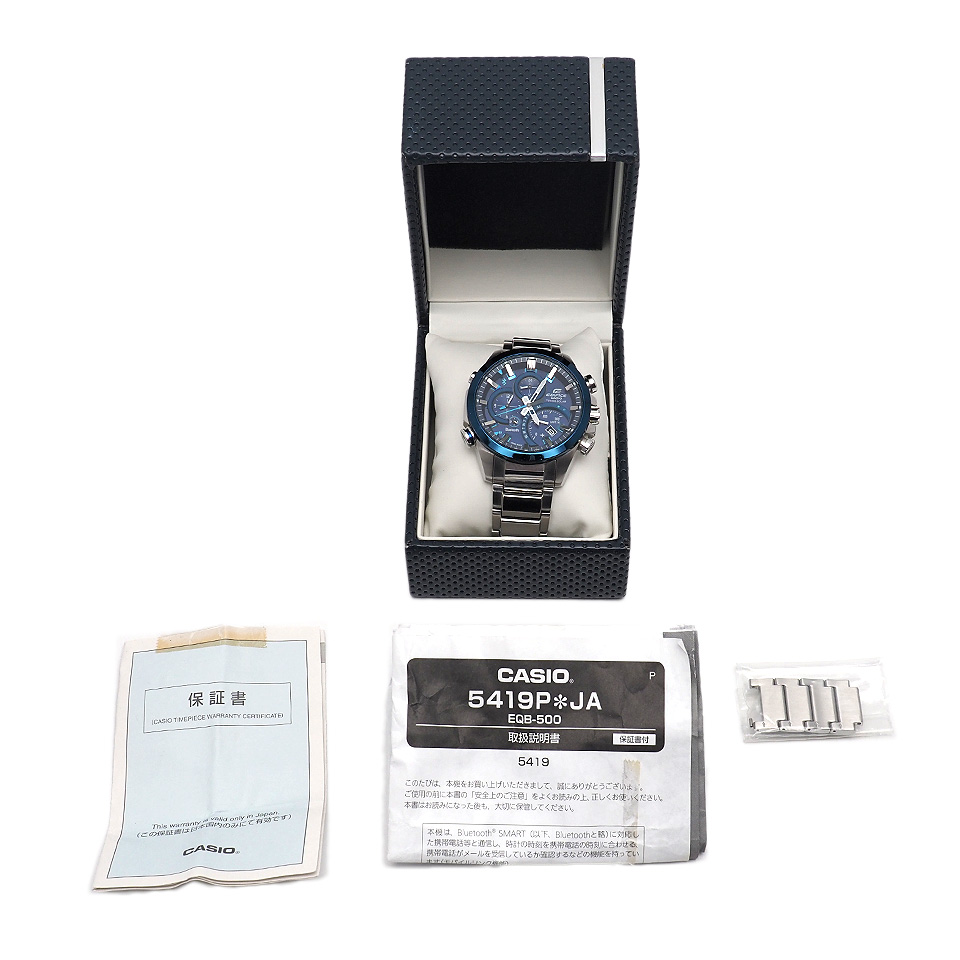 時計B152 匿名配送 カシオ エディフィス 腕時計 ５４１９ EQB-500
