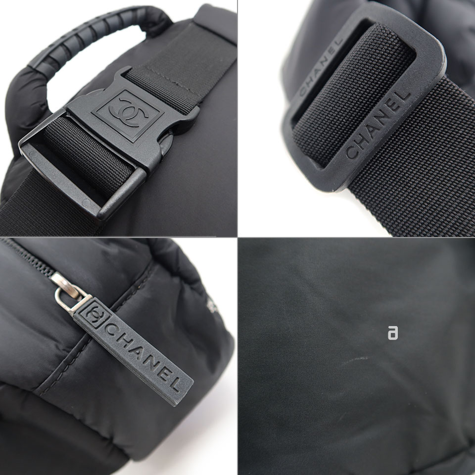 CHANEL シャネル スポーツライン ボディバッグ ナイロン ブラック